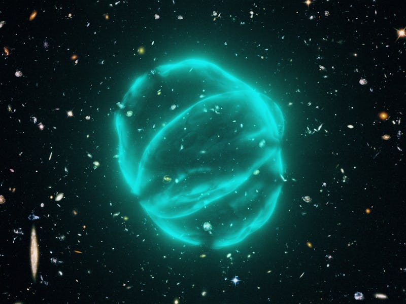 simulation of a huge bubble in space