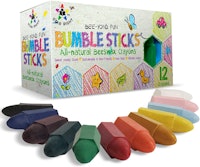 Star Right Bumble Sticks 100% Pure Beeswax Crayons (12-Pack)