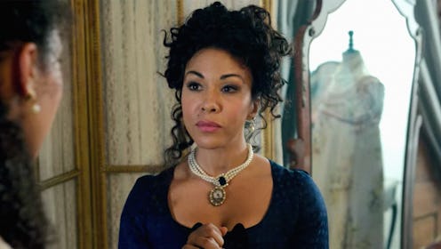 'Bridgerton's Madame Delacroix, portrayed by Kathryn Drysdale