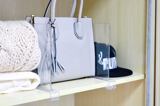 Acrylic shelf dividers