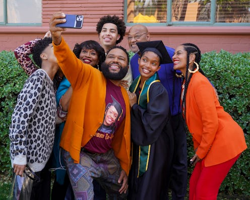 The Johnson family from 'black-ish': Dre (Anthony Anderson), Bow (Tracee Ellis Ross), Zoey (Yara Sha...