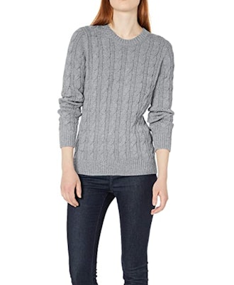 Amazon Essentials Women's Cable Crewneck