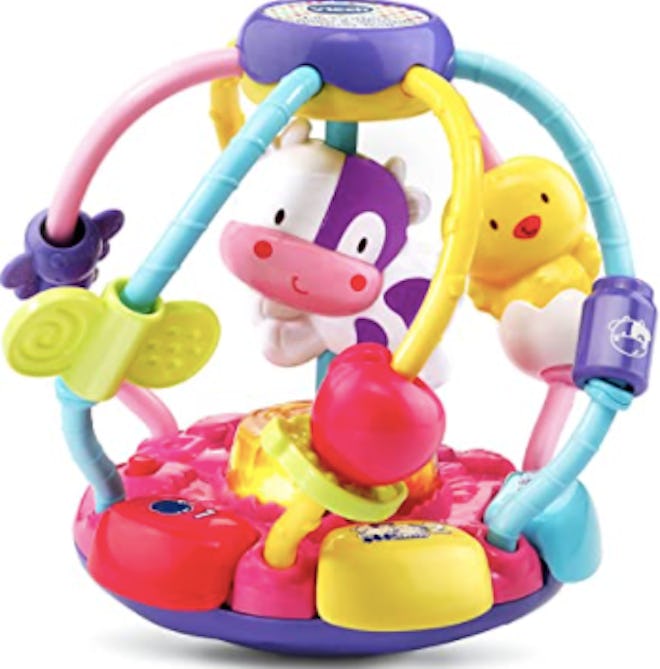 Critter Shake Wobble Ball is one of the best toys for 3 month olds