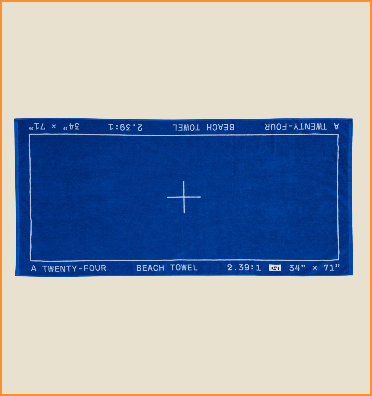 Blue Widescreen Beach Towel