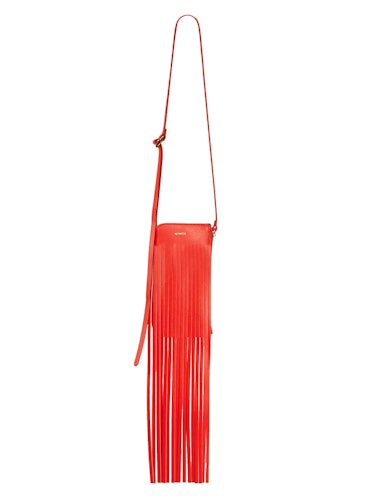 2022 fringe trend nee projects red fringe pouch bag