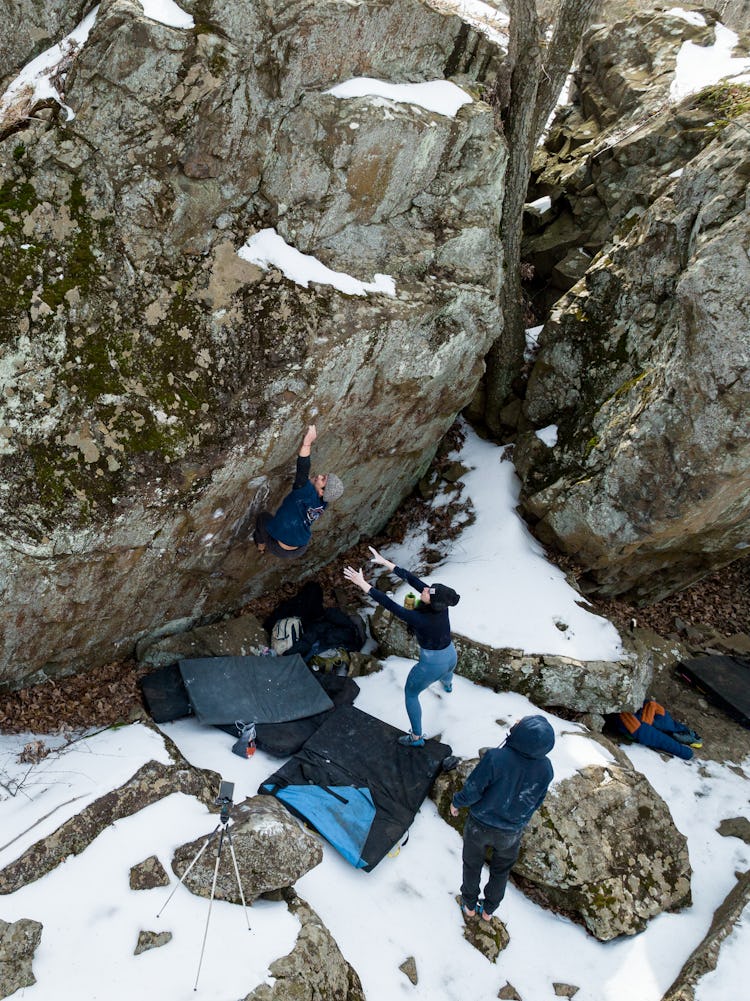 DJI Mavic 3 photo of rock climbing