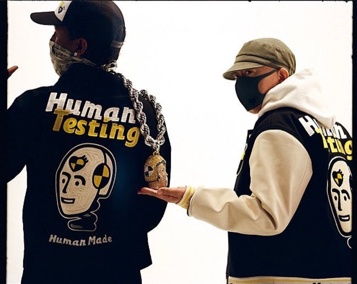 XL HUMAN TESTING DENIM JACKET ASAP Rocky - スタジャン