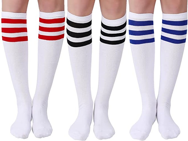 Joulli Women's Knee High Tube Socks (3-Pack)