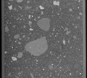 An X-ray image of Apollo 17 core sample 73001.