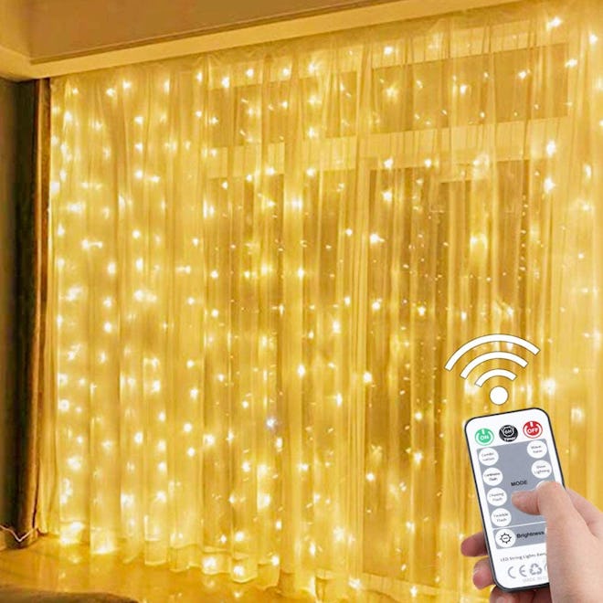 SUWITU Warm Curtain Hanging Lights