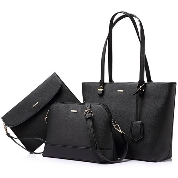 LOVEVOOK Tote, Messenger, &amp; Clutch Set (3-Pieces)