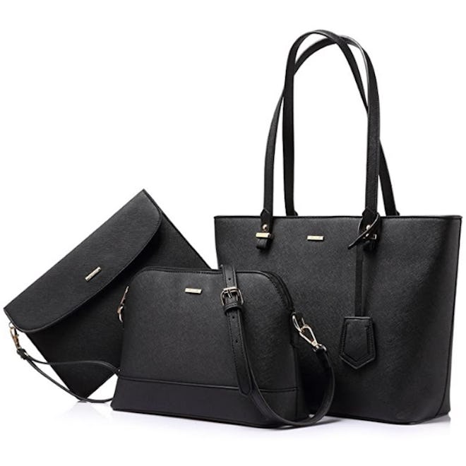 LOVEVOOK Tote, Messenger, & Clutch Set (3-Pieces)