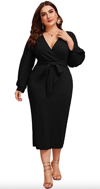 Verdusa Women's Plus Size Bishop Dress