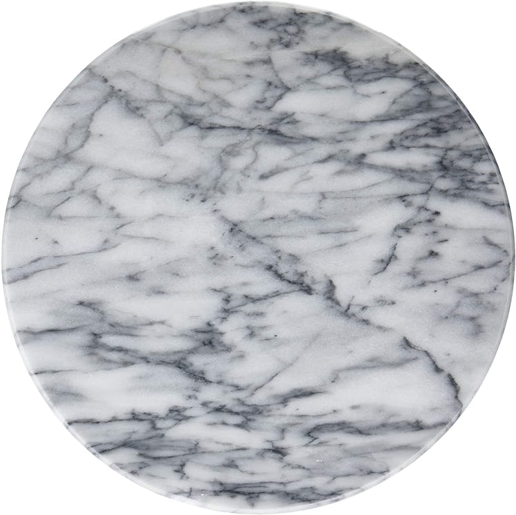 Greenco White Marble Lazy Susan