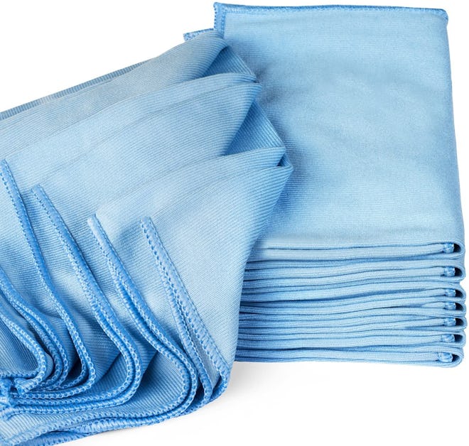 Zflow Microfiber Glass Cleaning Cloths (8-Pack)