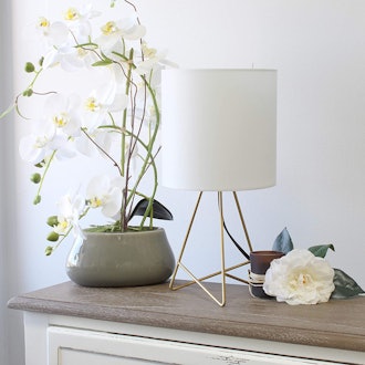 Simple Designs Down to The Wire Fabric Shade Table Lamp