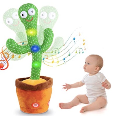 Dancing Cactus is one of the best toys for 3 month olds
