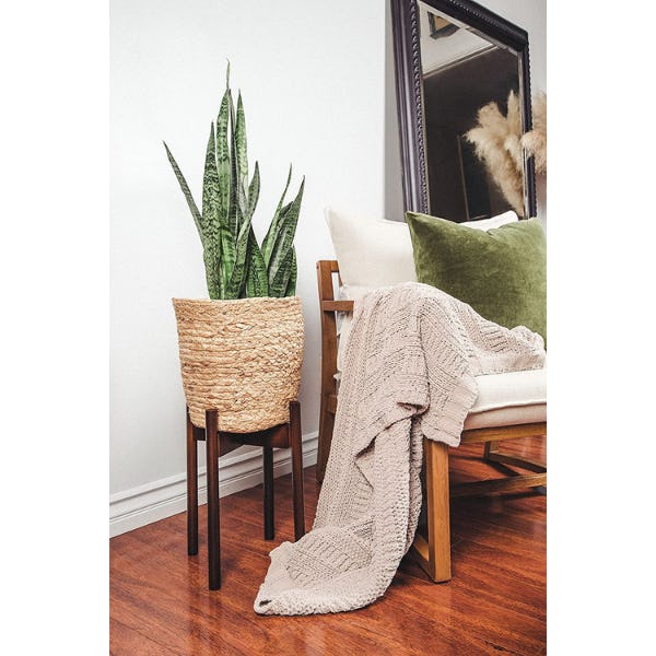 Sona Home Adjustable Mid Century Plant Stand