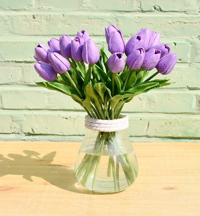 Mandy&rsquo;s Artificial Silk Tulip Flowers (20-Pieces)