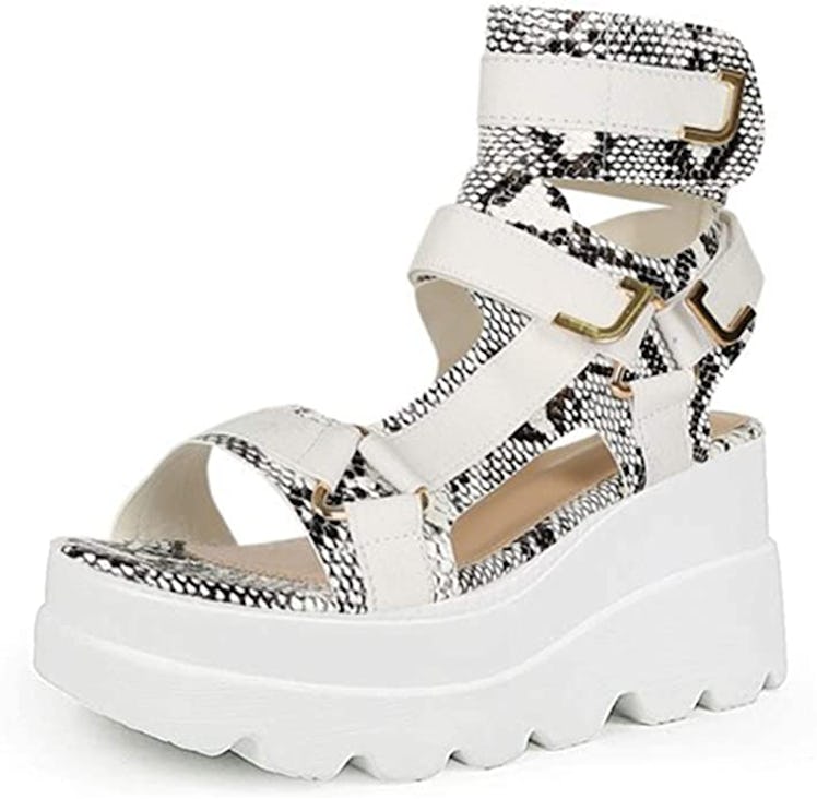 CYNLLIO Platform Gladiator Sandals 