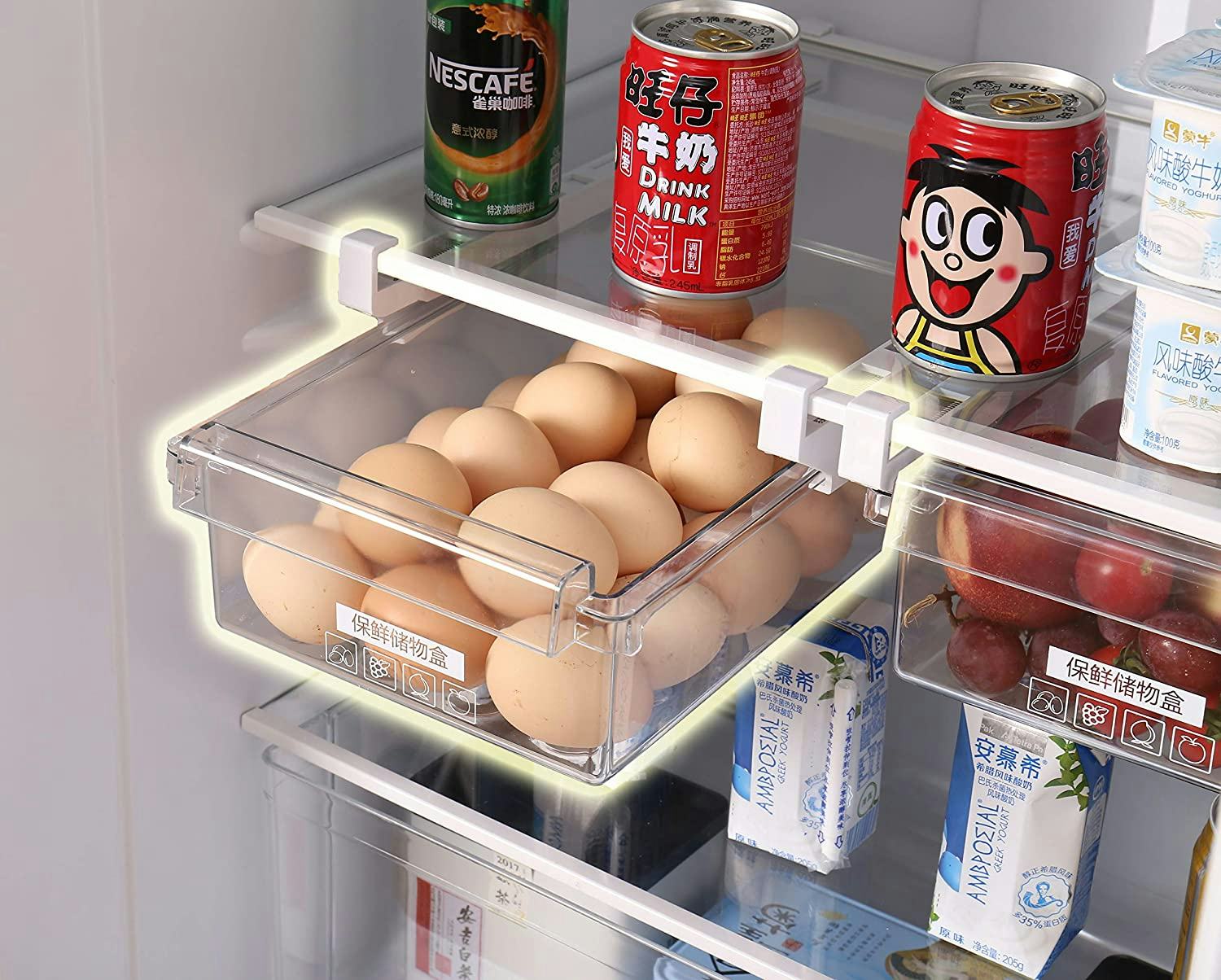 HapiLeap Fridge Drawer Organizer