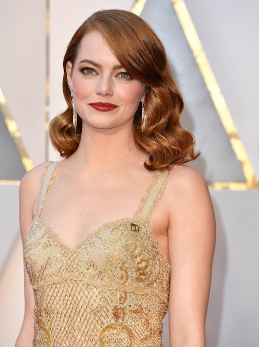 emma stone oscars beauty look