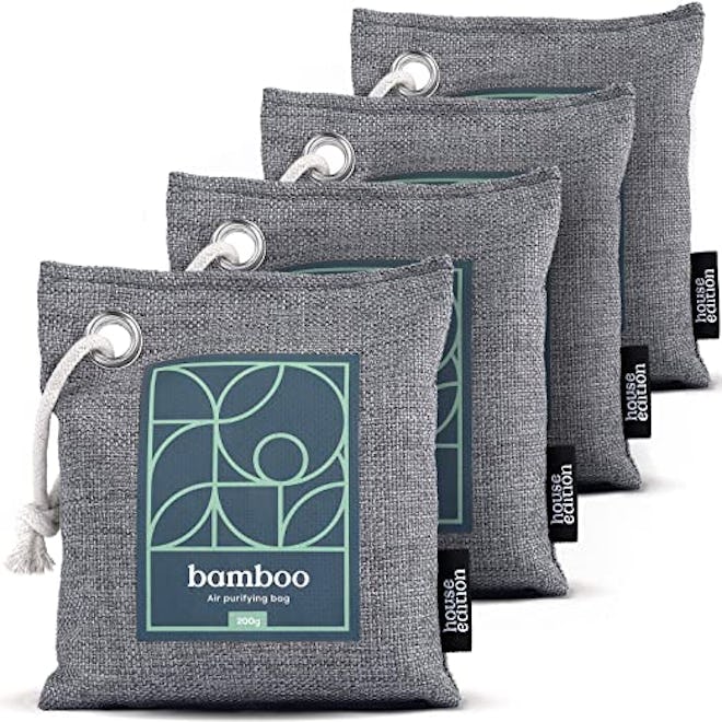 HOUSE EDITION Bamboo Charcoal Air Purifying Bags (4-Pack)