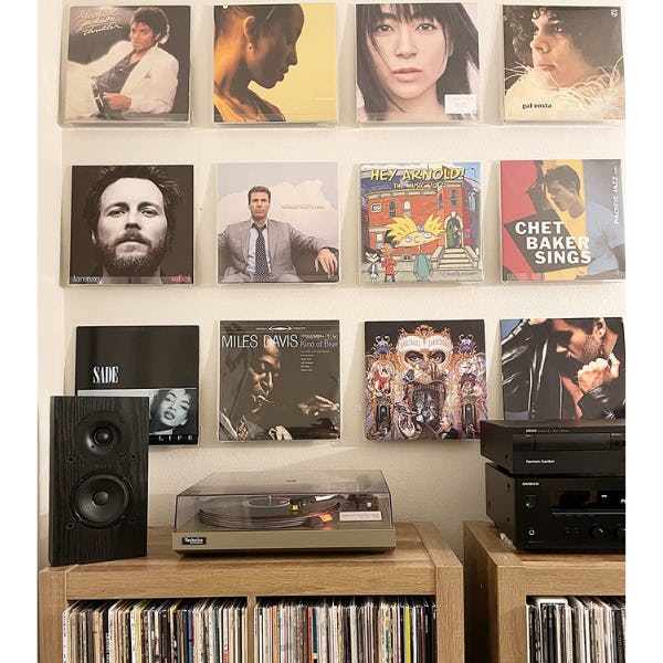 bigantss Clear Acrylic Floating Shelves (6-Pack)