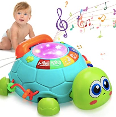Musical Turtle Crawling Baby Toy is one of the best toys for 3 month olds