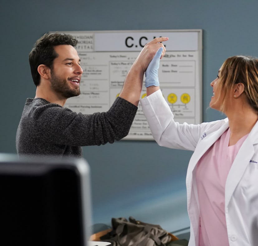 Todd Eames (Skylar Astin) and Jo Wilson (Camilla Luddington) on 'Grey's Anatomy'