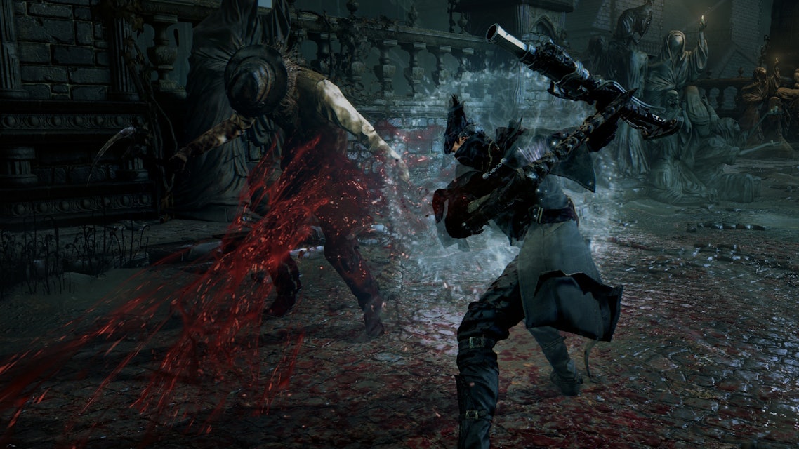 Bloodborne PS1 Demake: Cleric Beast Gameplay 