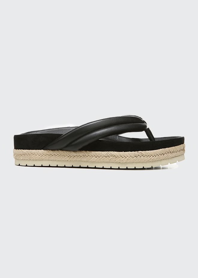 Vince Forrest Padded Thong Flatform Sandals