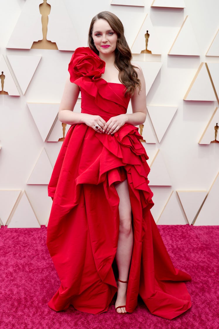 Amy Forsyth attends the 94th Annual Academy Awards