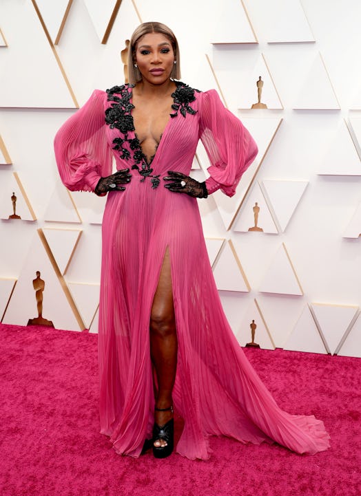 Serena Williams on the 2022 oscars red carpet.