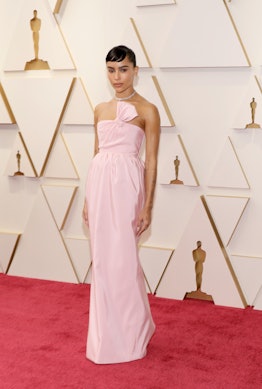 Zoë Kravitz 2022 oscars red carpet