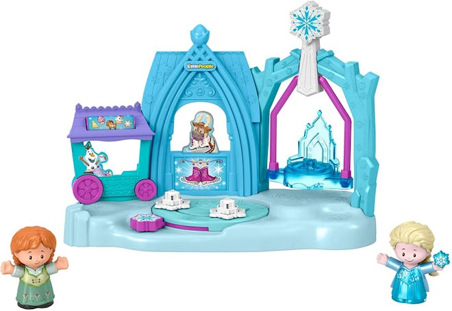 Product photo, Little People ice skating rink with Anna and Elsa