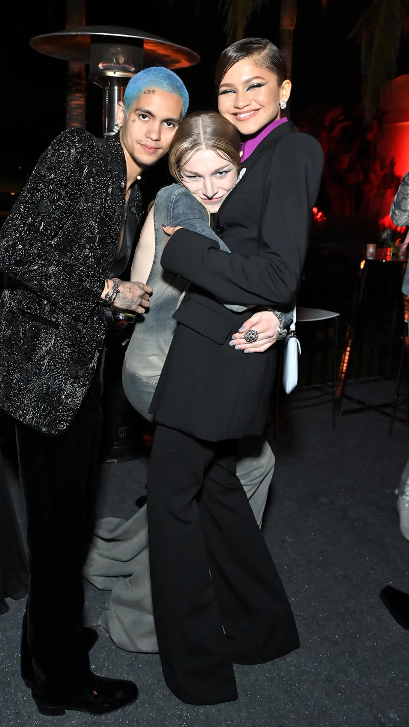 Dominic Fike, Hunter Schager, and Zendaya