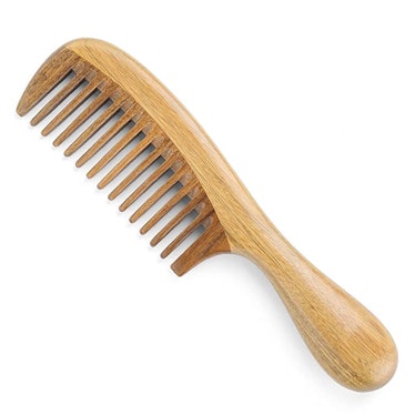 Onedor Handmade 100% Natural Green Sandalwood Hair Comb