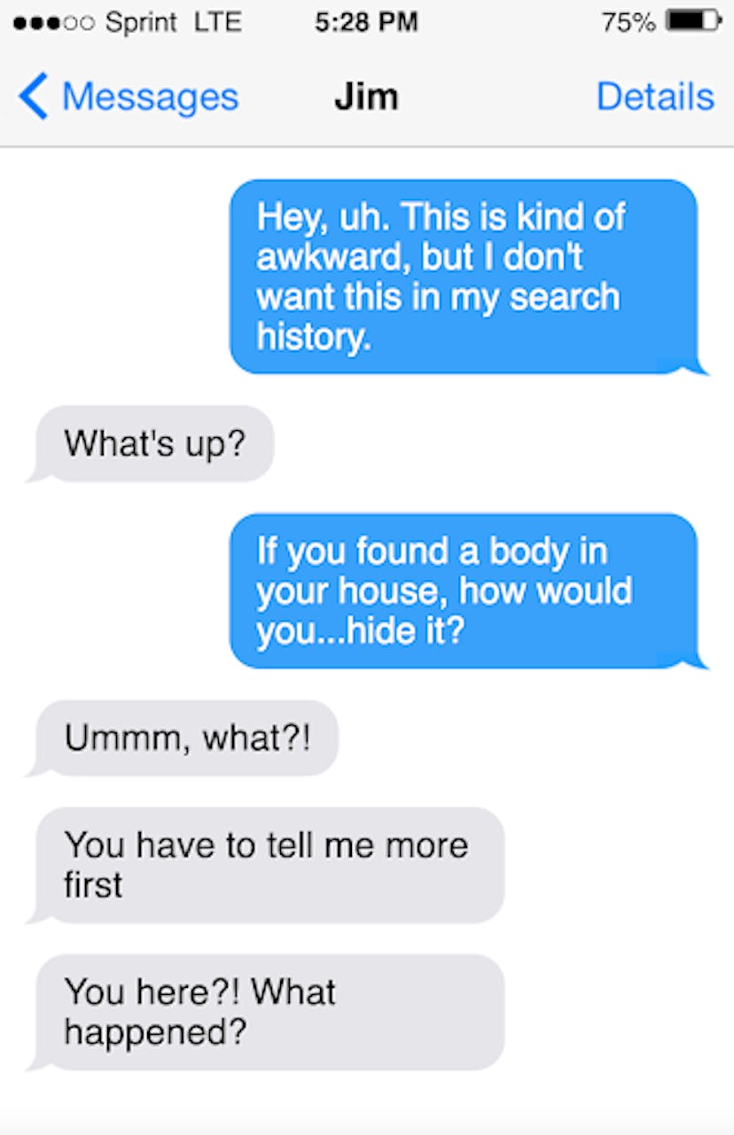 Funny April Fools' Day prank text: ask an awkward question