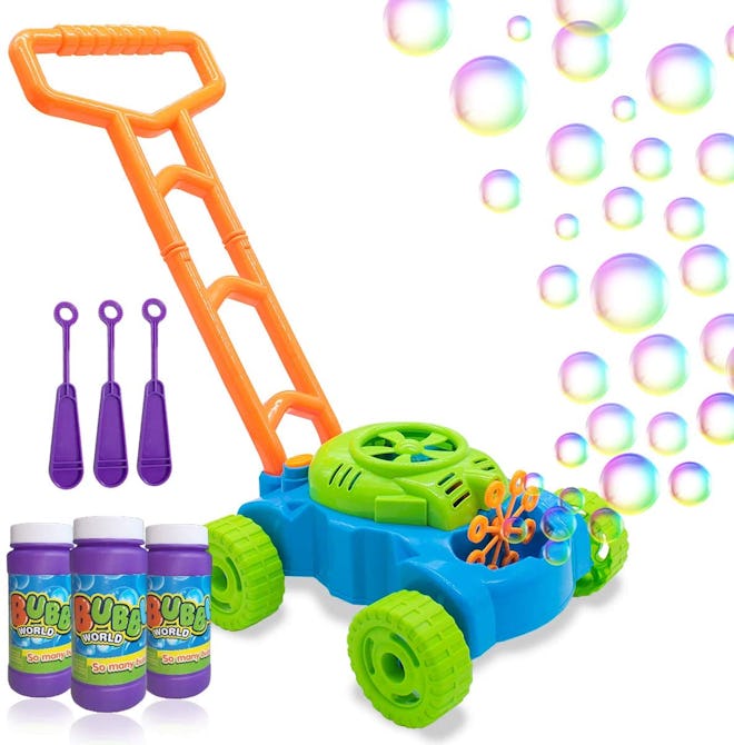 Product photo for bubble lawn mower, toys for 18-month-olds
