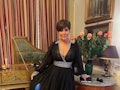 Kris Jenner stands in her home and shares Kris Jenner organization tips for her glass and dish rooms...