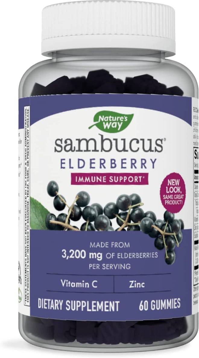 Nature’s Way Sambucus Elderberry Gummies are great to take if you're getting sick.