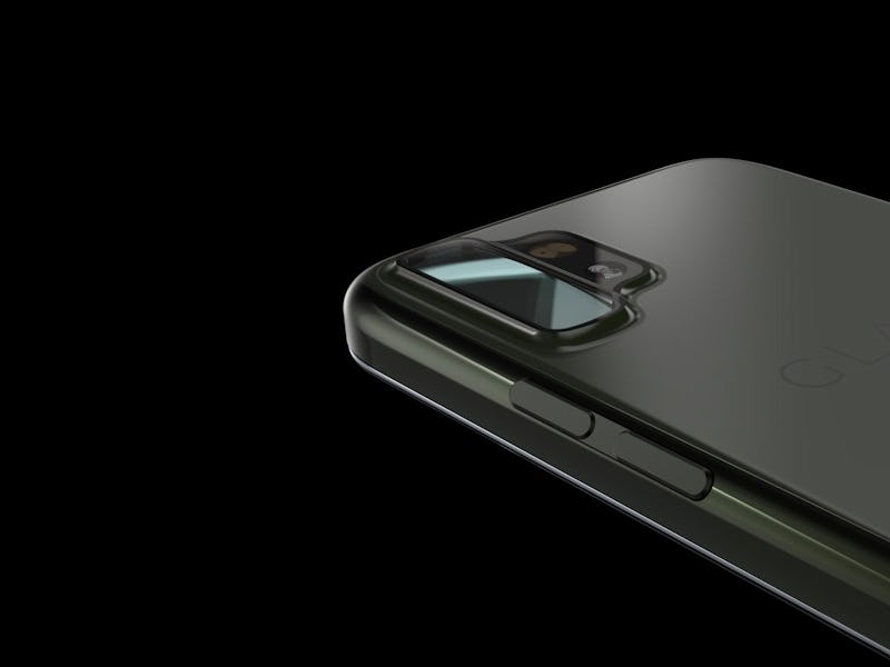 Glass smartphone camera design