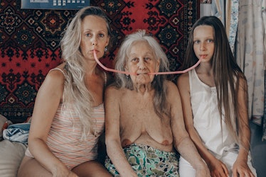 The photographer, her grandmother and her daughter