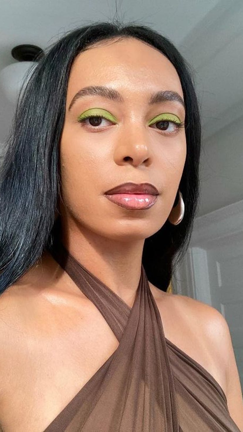 Solange green eyeshadow