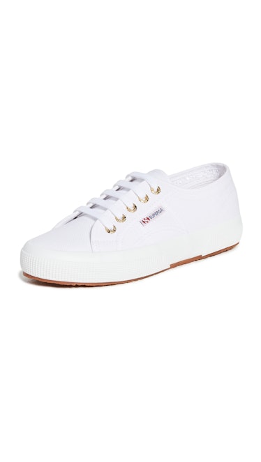 maxi trend 2022 white canvas sneakers gold eyelets