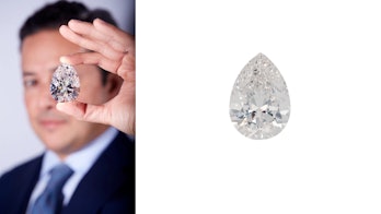 Christie's Magnificent Jewels sale, "The Rock" white diamond