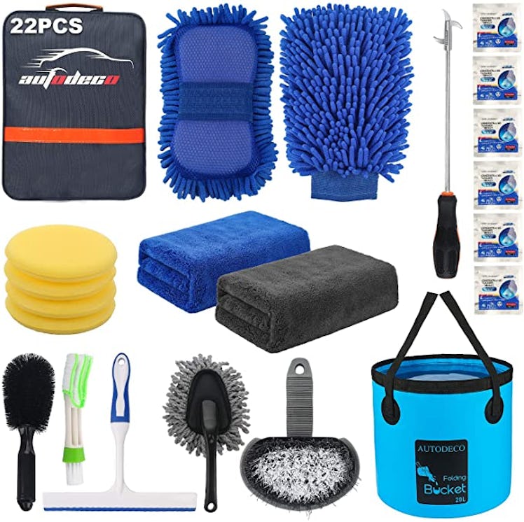 AUTODECO Car Wash Cleaning Tools (22-Piece)