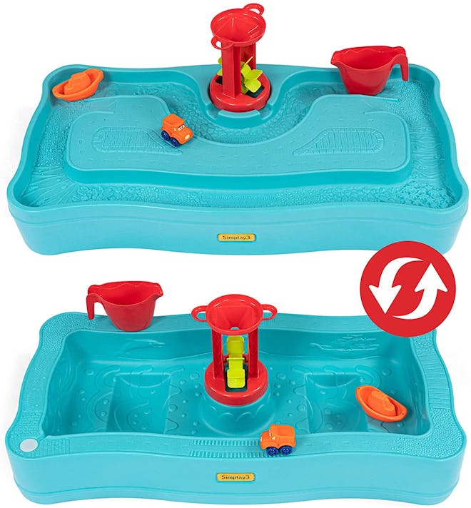 Product photo, two sided water table, view of both sides