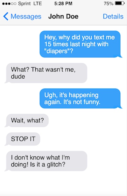 Funny April Fools' Day prank text: pretend their phone is broken